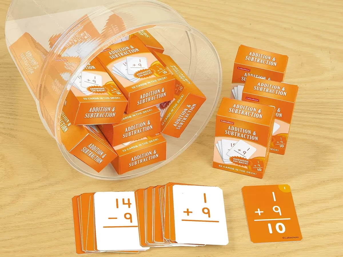 Addition & Subtraction Practice Cards - US 3790