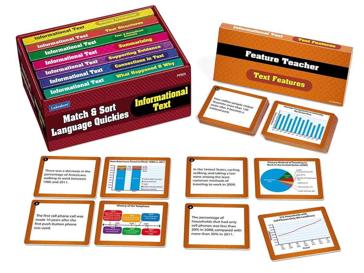 Match & Sort Informational Text Quickies - Gr. 4-5 - US 8042