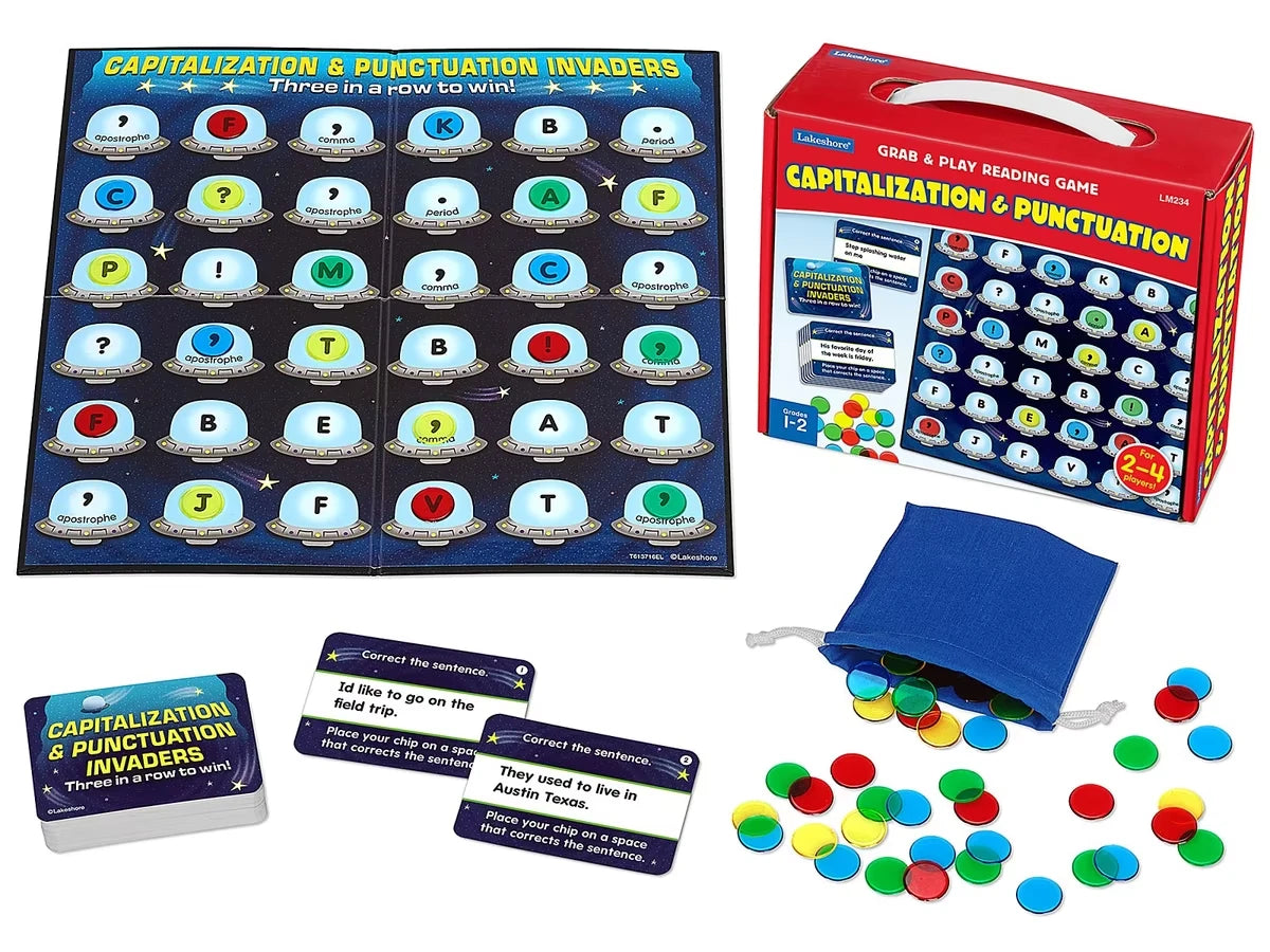 Capitalization & Punctuation Grab & Play Game - Gr. 1-2 - US 2710