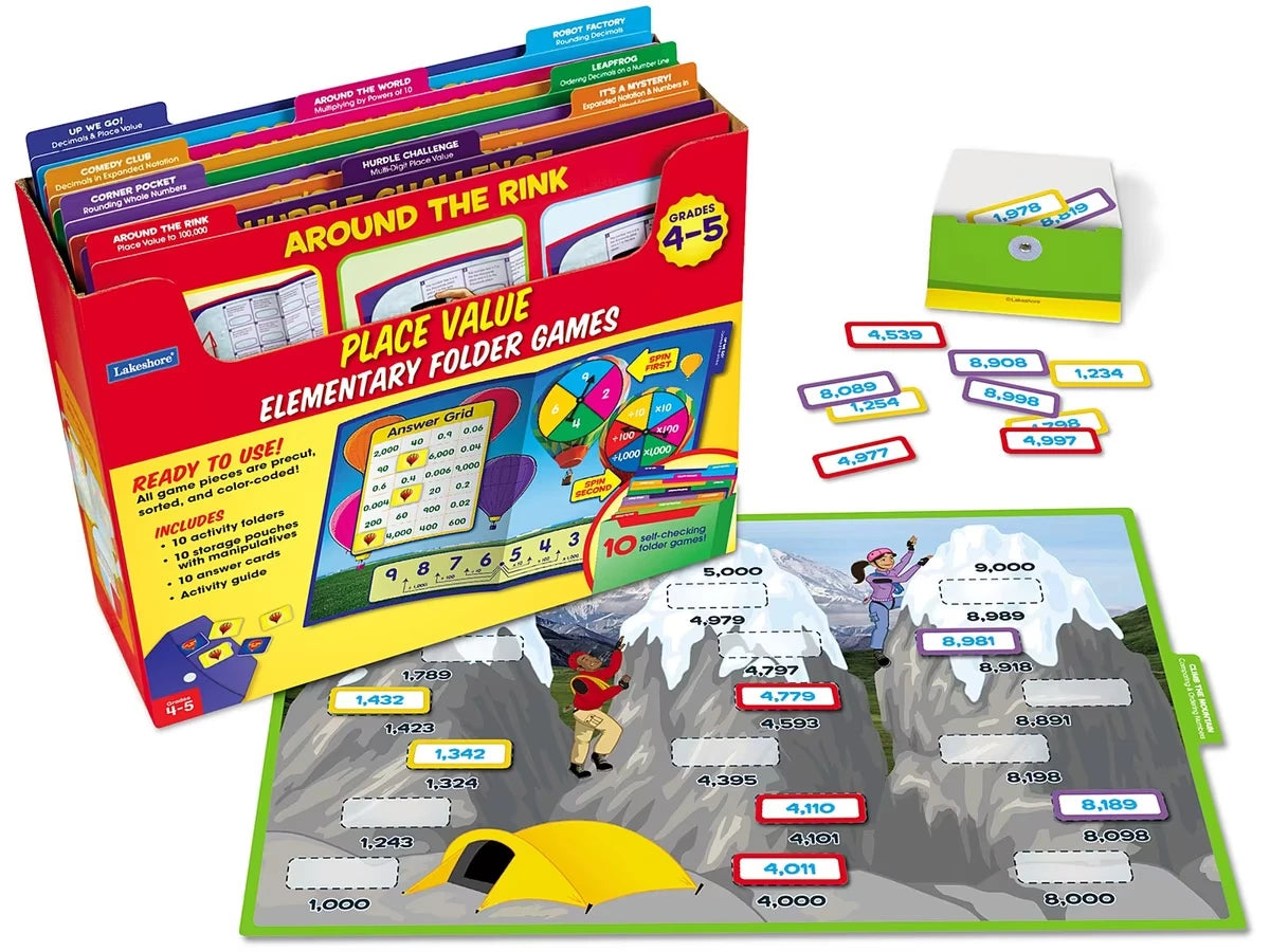 Place Value Folder Game Library - Gr. 4-5 - US 6526