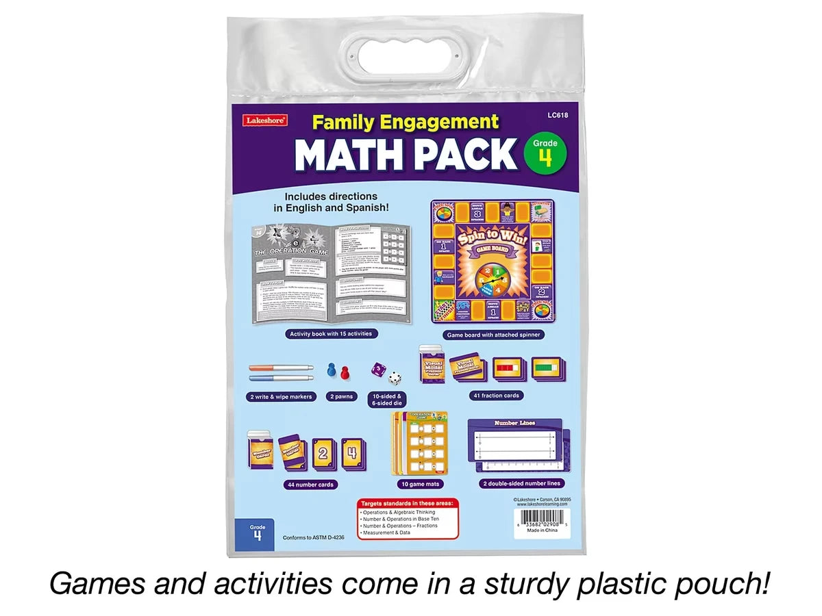 Family Engagement Math Pack - Gr. 4 - US 3088