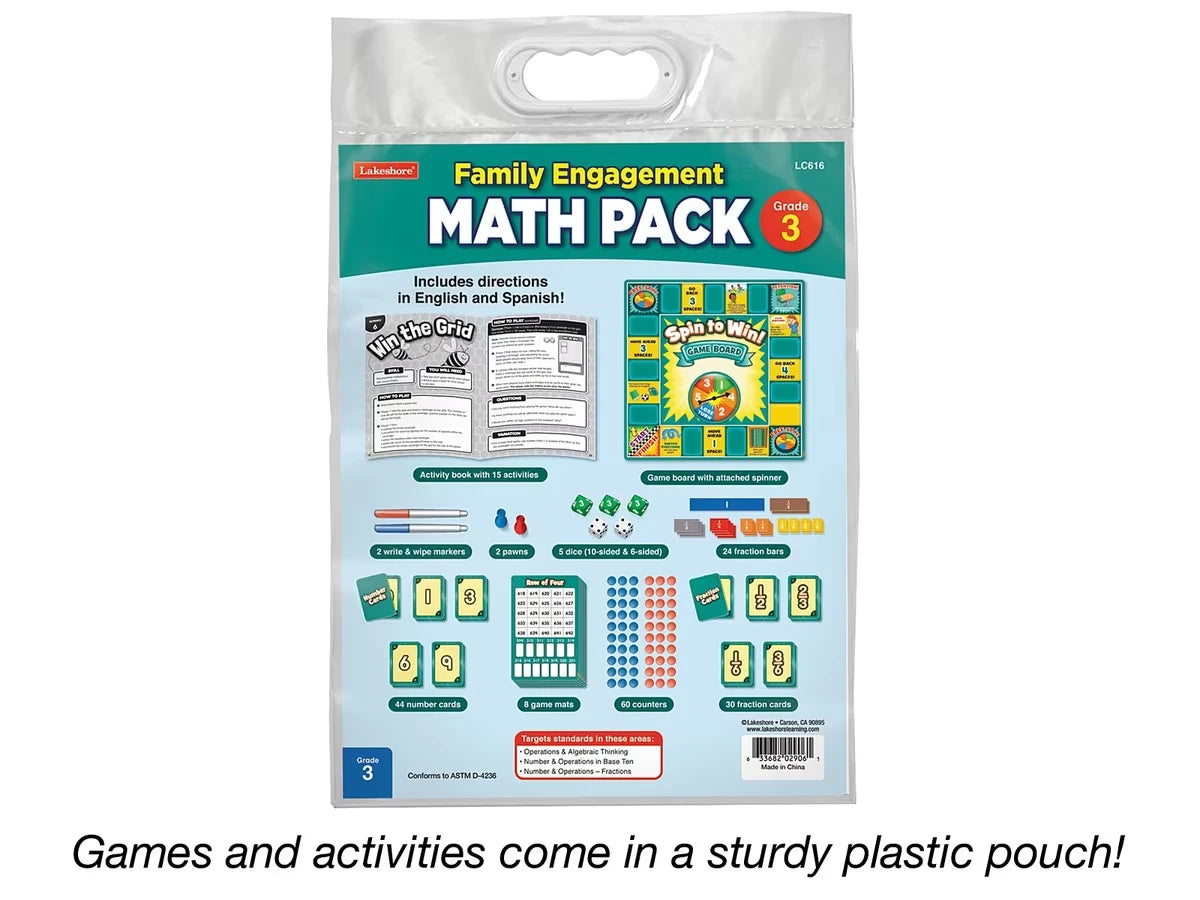 Family Engagement Math Pack - Gr. 3 - US 6983