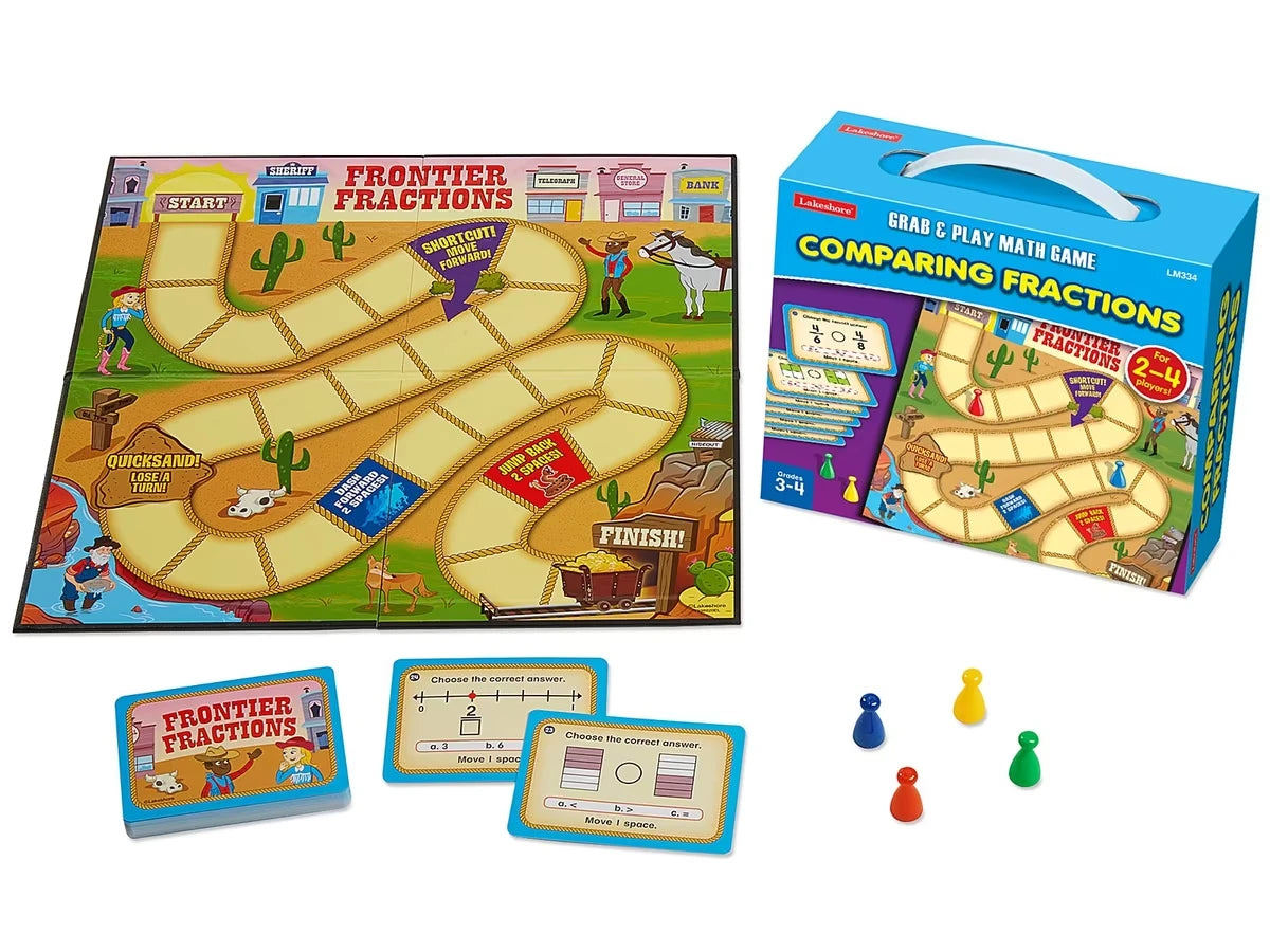 Comparing Fractions Grab & Play Game - Gr. 3-4 - US 5103