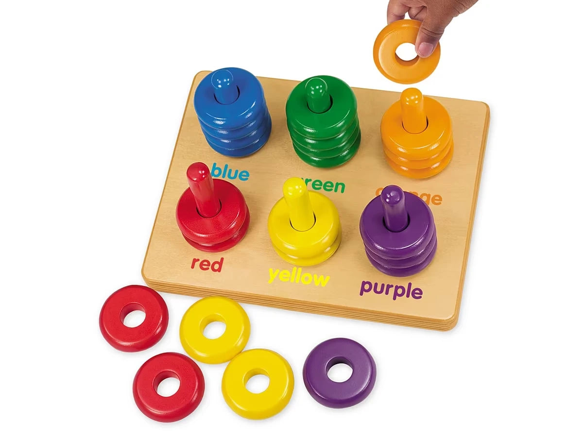 Color Rings Sorting Board - US 7143