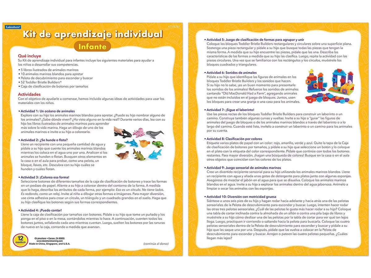 Toddler Individual Learning Kit - US 1028