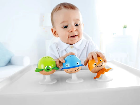 Stay-Put Ocean Friend Rattles - Set of 3 - US 3535