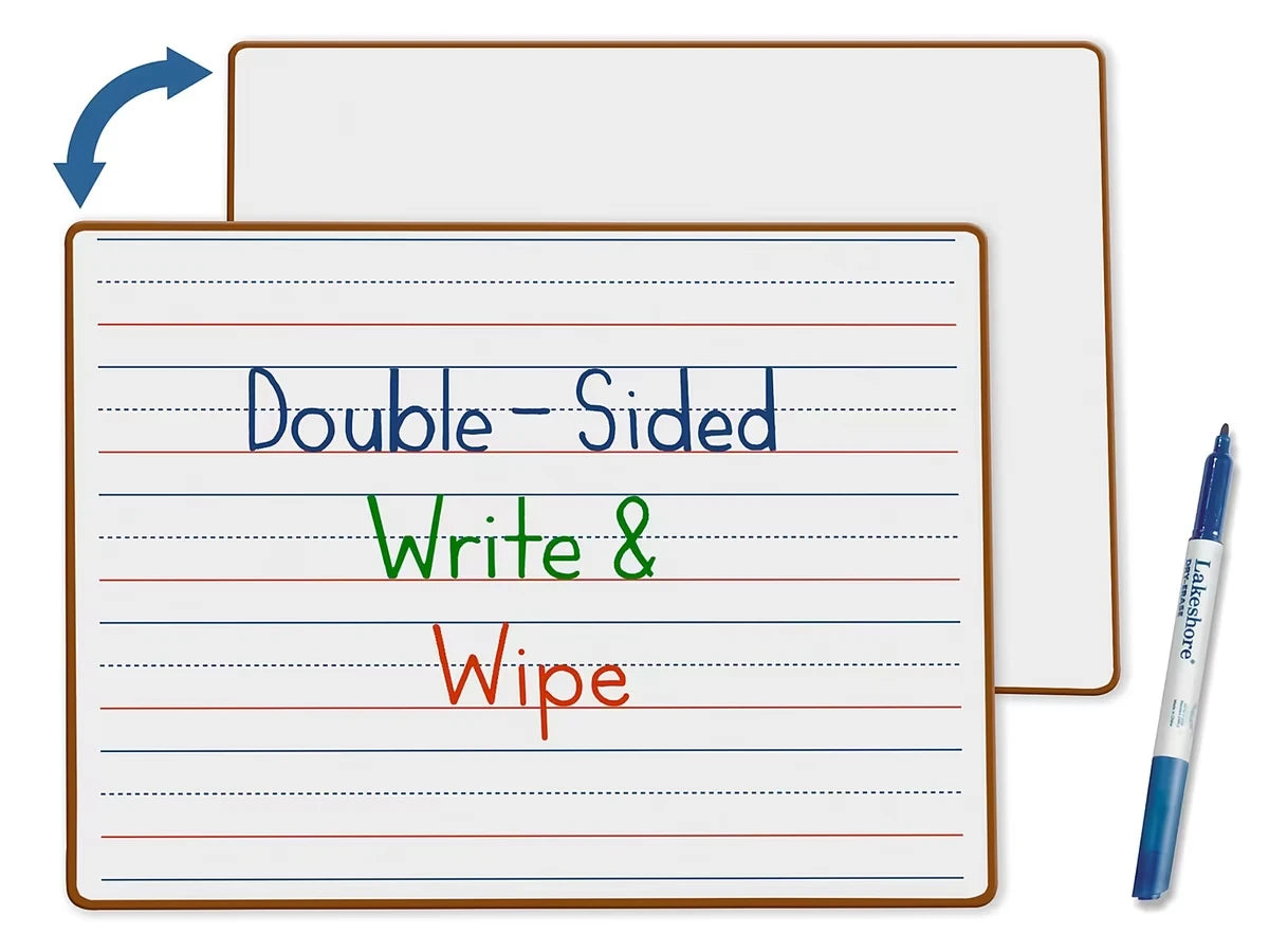 Double-Sided Learn to Print Write & Wipe Board - US 1248