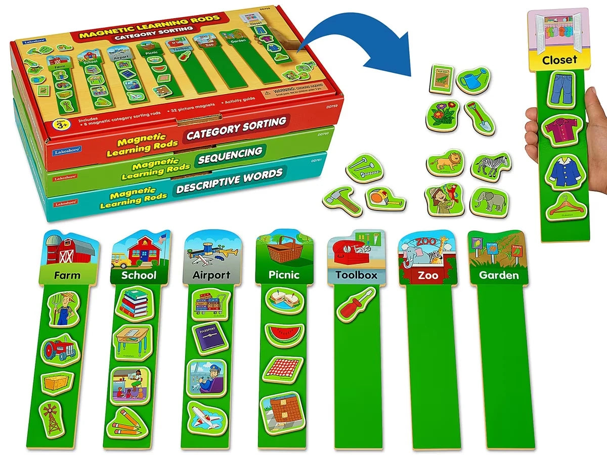 Magnetic Language Rods - Complete Set - US 4703