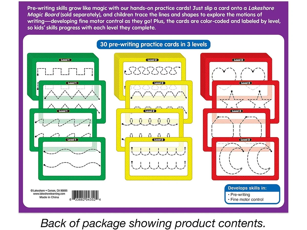 Magic Board Pre-Writing Practice Cards - US 8147