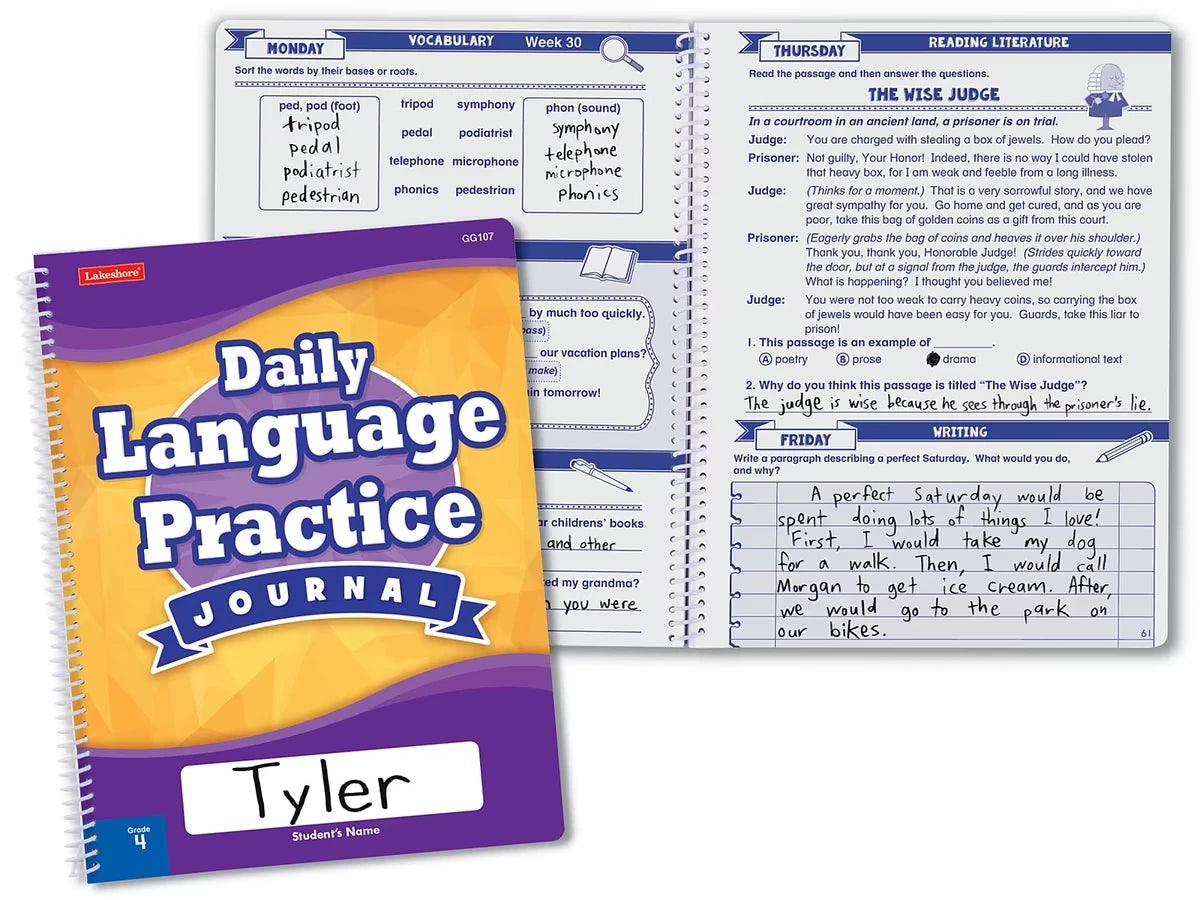 Daily Language Practice Journal - Gr. 4 - US 4126