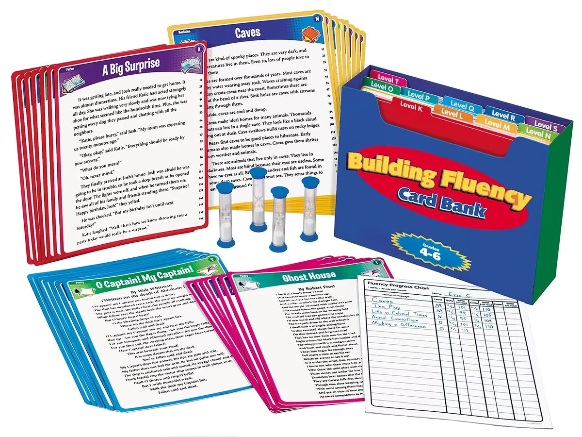 Building Fluency Card Bank - Gr. 4-6 - US 3566