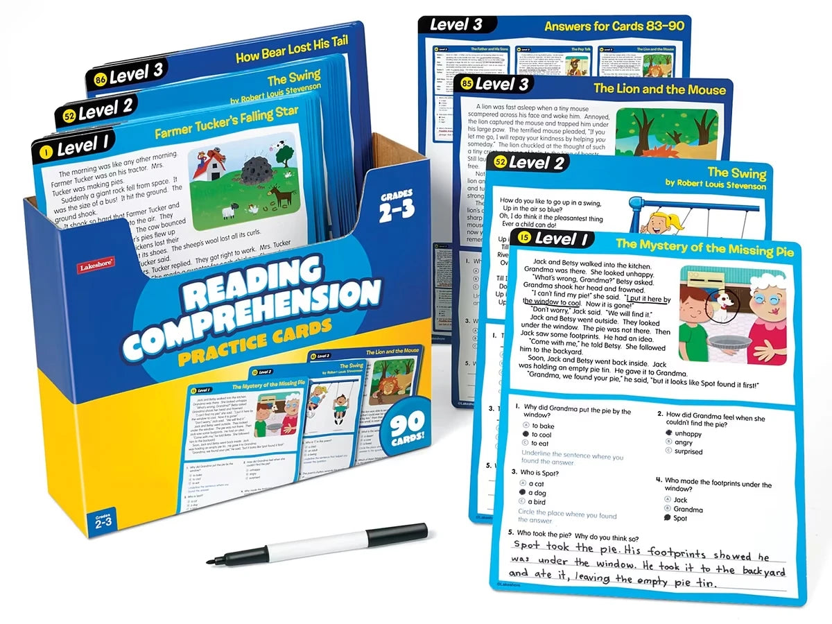 Reading Comprehension Practice Cards - Gr. 2-3 - US 5899