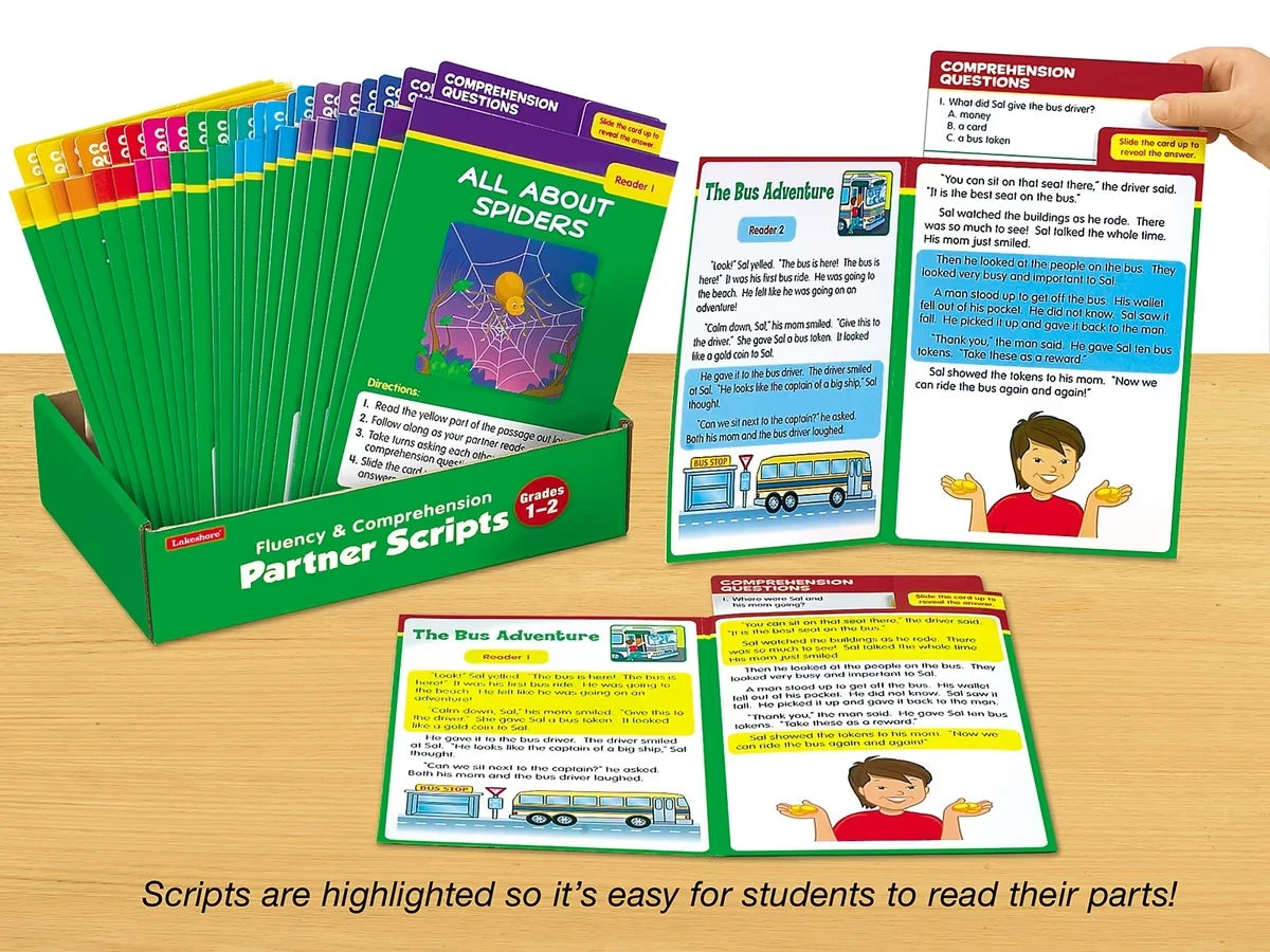 Fluency & Comprehension Partner Scripts - Gr. 1-2 - US 1626