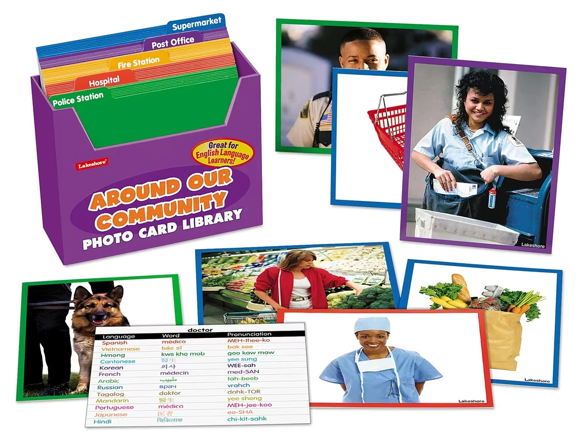 Around Our Community Vocabulary Development Photo Card Library - US 3066
