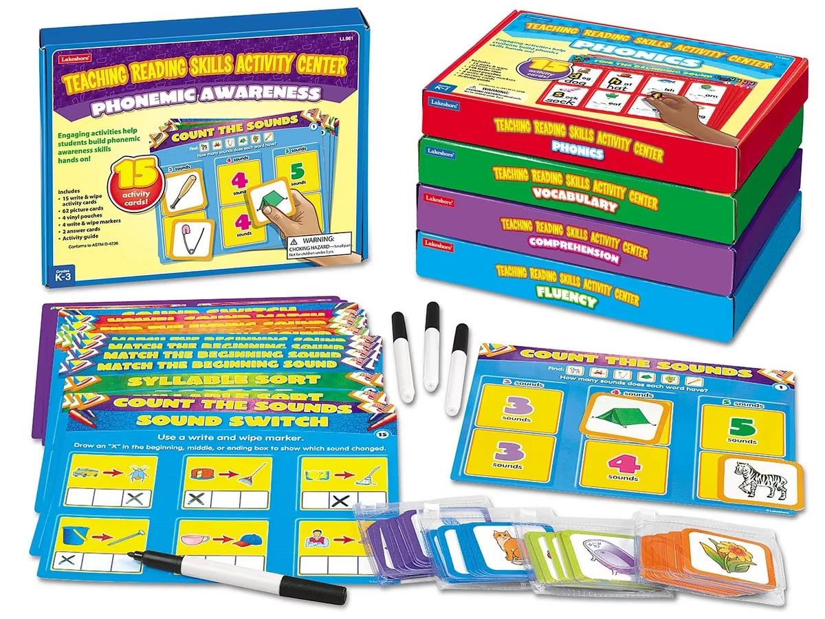 Teaching Reading Skills Activity Centers - Complete Set - US 1054