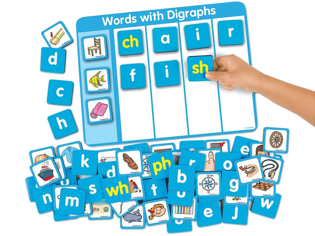 Magnetic Digraphs Word Building Board - US 2222
