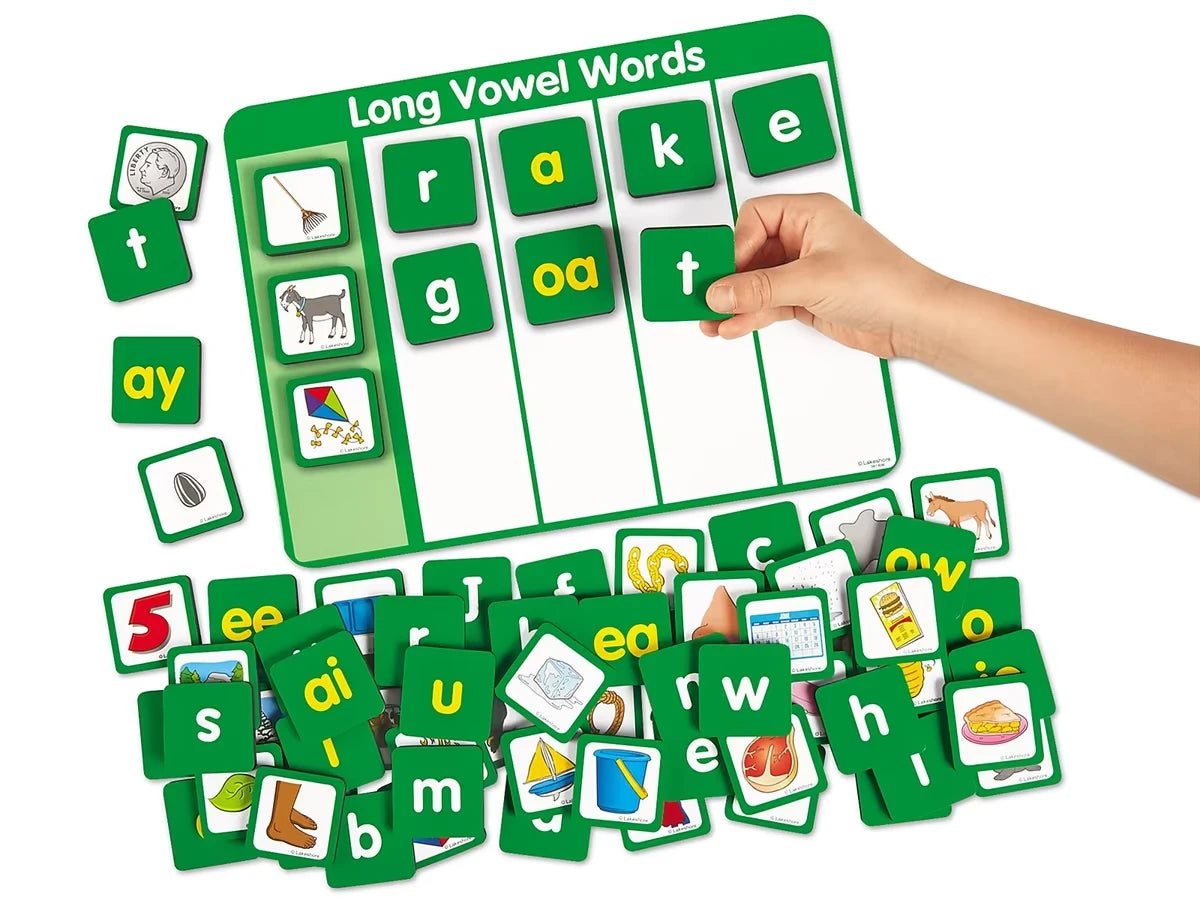Magnetic Long Vowels Word Building Board - US 2440
