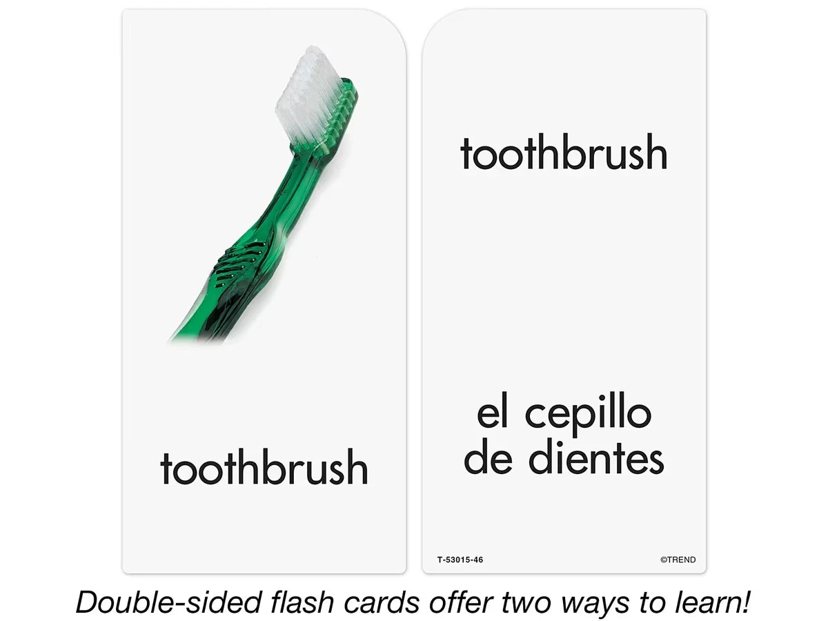 Around-The-Home Picture-Words Bilingual Flash Cards - US 1007