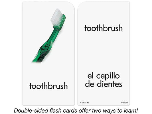 Around-The-Home Picture-Words Bilingual Flash Cards - US 1007