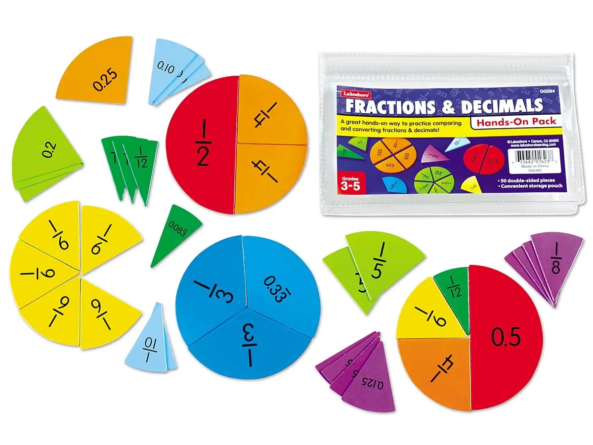 Fractions & Decimals Hands-On Student Pack - US 1887
