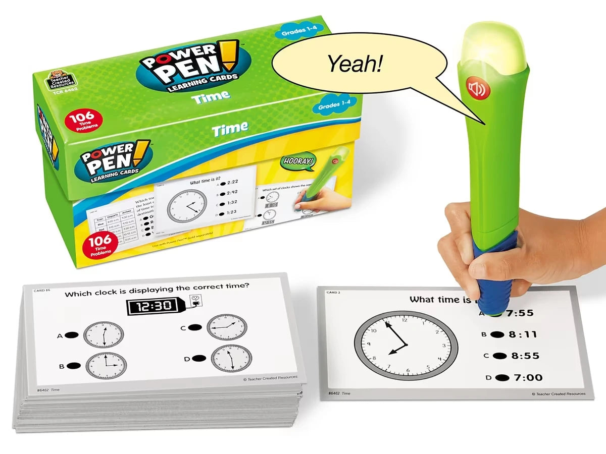 Telling Time Power Pen!® Quiz Cards - US 2012