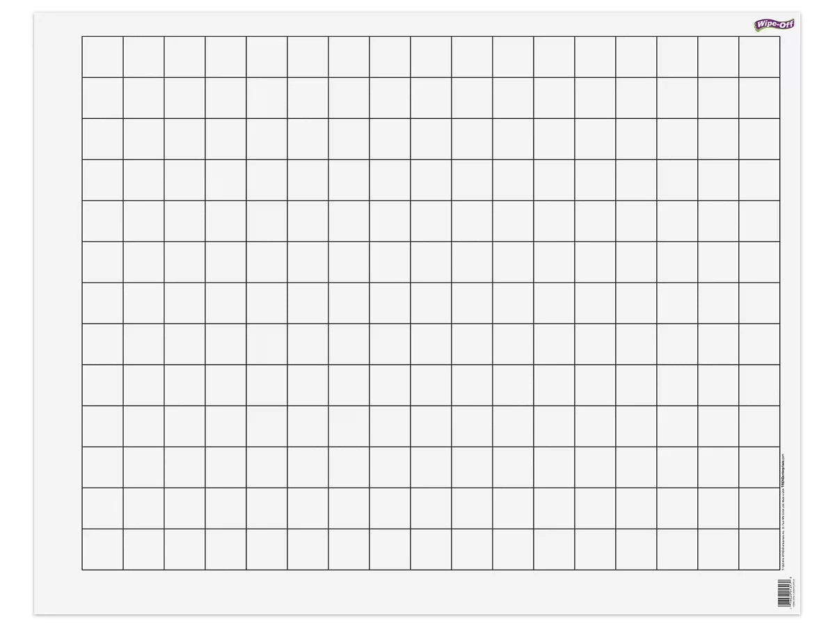 Giant Write & Wipe 1.5" Graph & Array Chart - US 4134