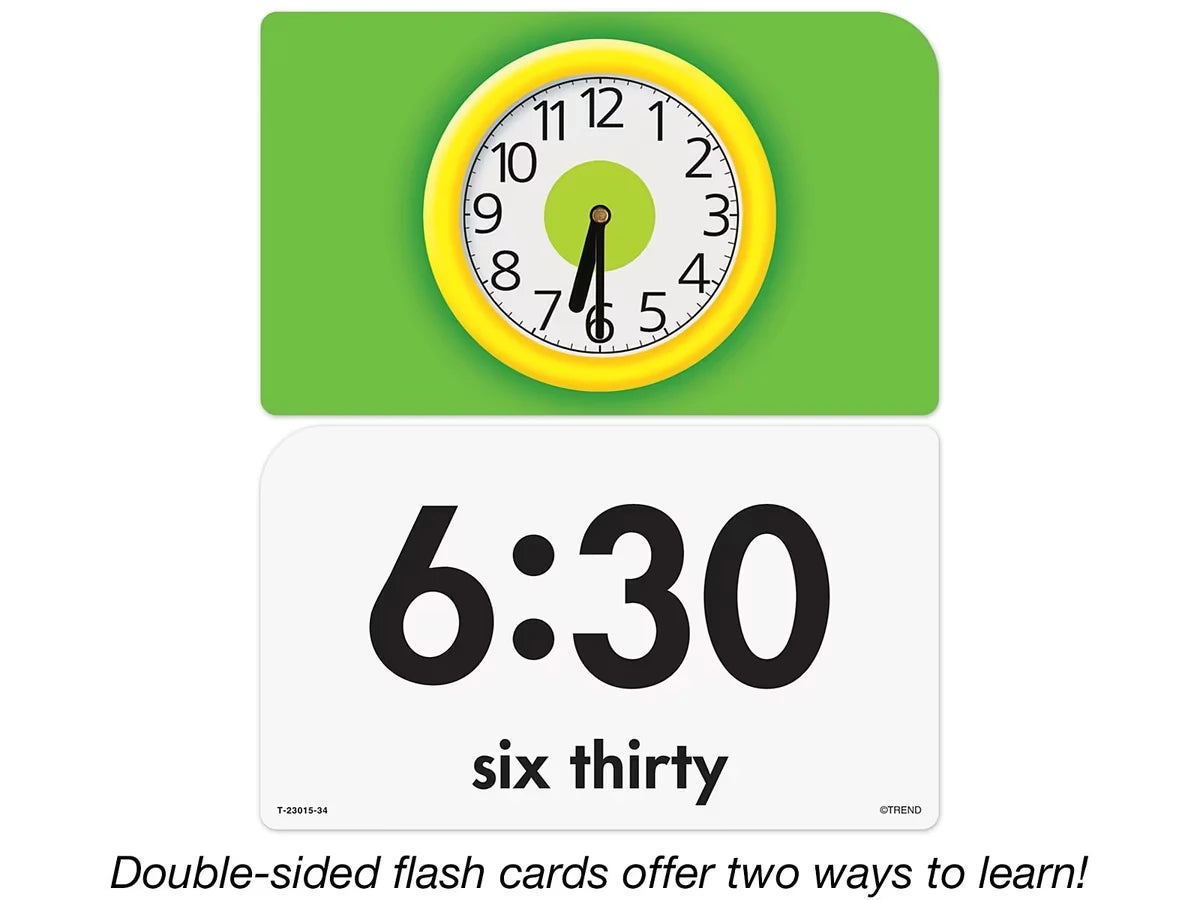 Telling Time Pocket Flash Cards - US 6187