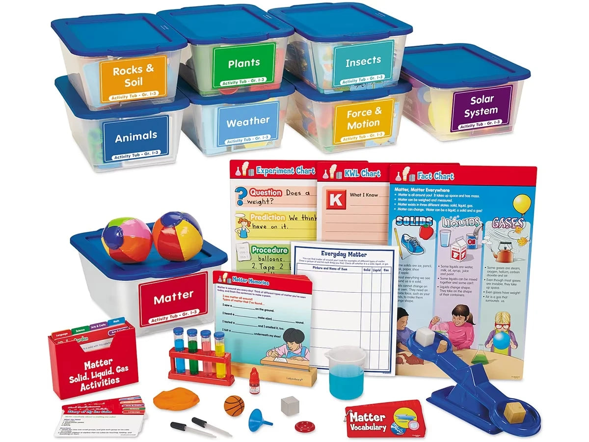 Learning Science Activity Tubs - Gr. 1-3 - Complete Set - US 6640