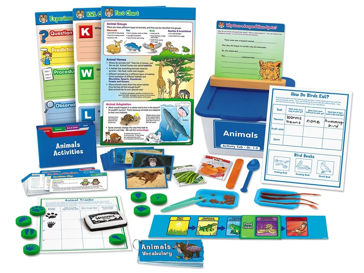 Animals Activity Tub - Gr. 1-3 - US 5785