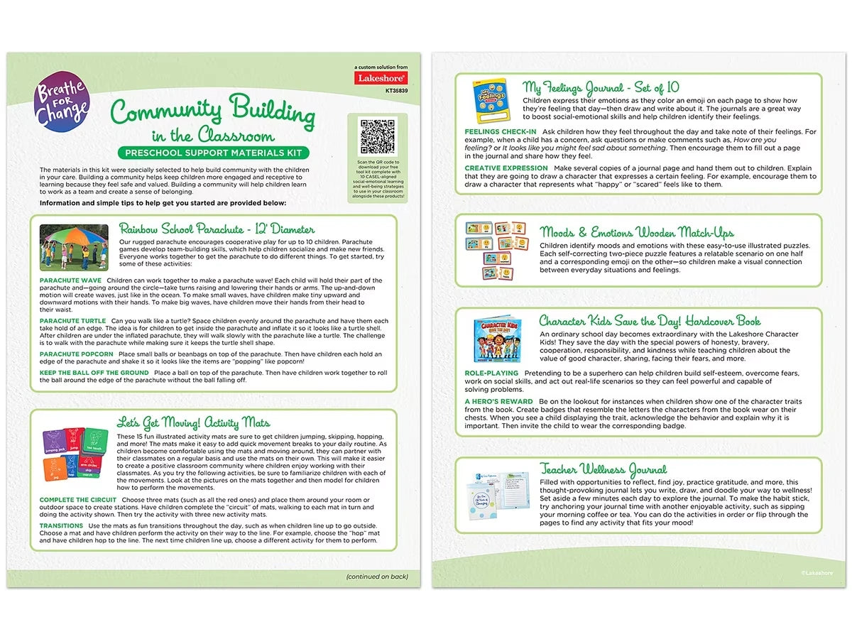 Breathe For Change Community Building in the Classroom - Preschool - US 5232
