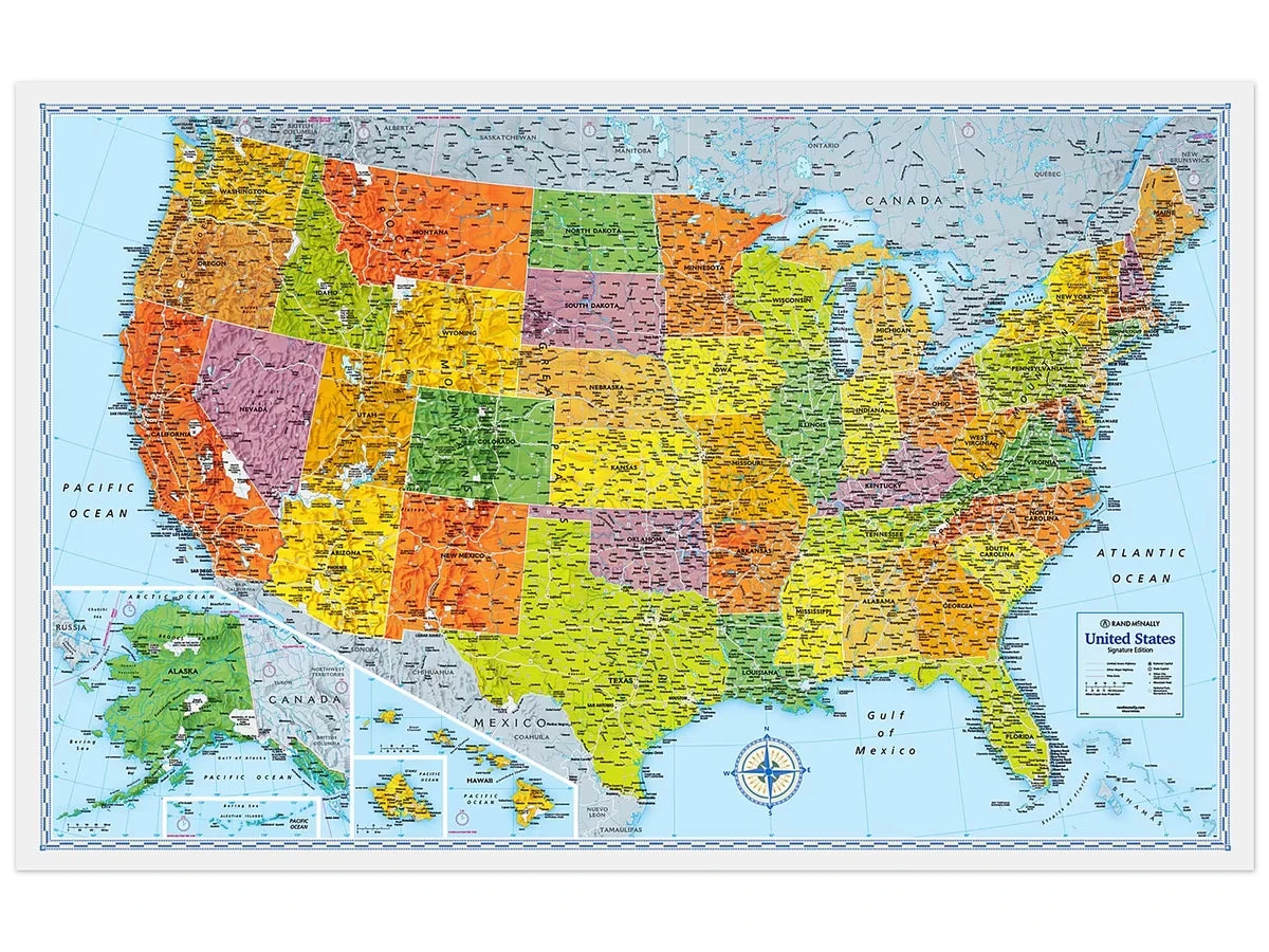 Foldout U.S.A. Map - US 8177