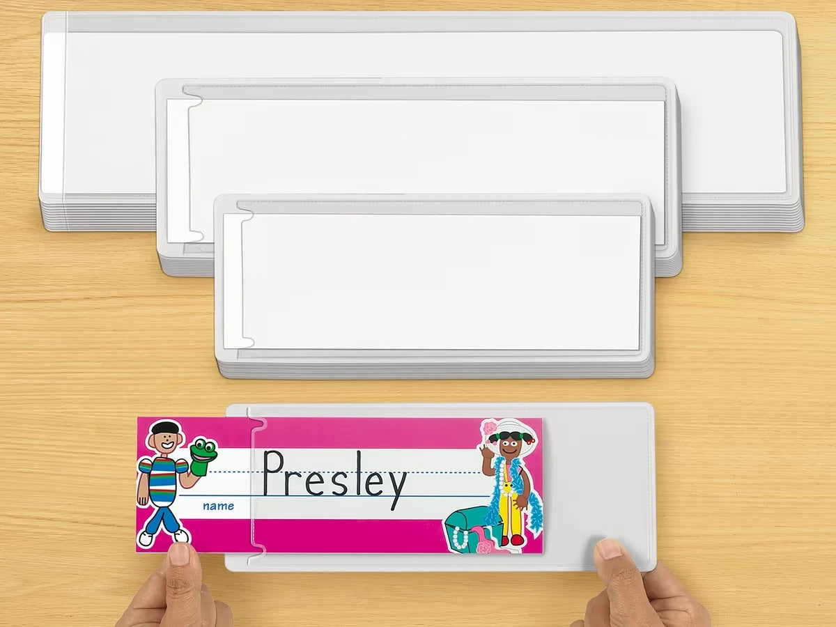 Self-Adhesive Nameplate Sleeves - Set of 12 - US 7073
