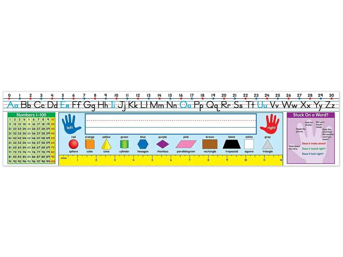 Traditional Manuscript Self-Adhesive Reference Nameplates - Gr. 1-3 - US 8472