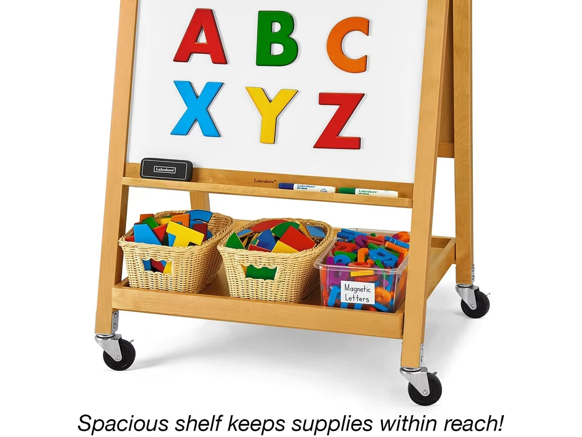 Hardwood Mobile Teaching Easel - US 3872