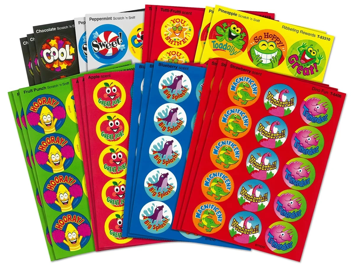 Scented Motivational Stickers - Variety Packs - US 3165