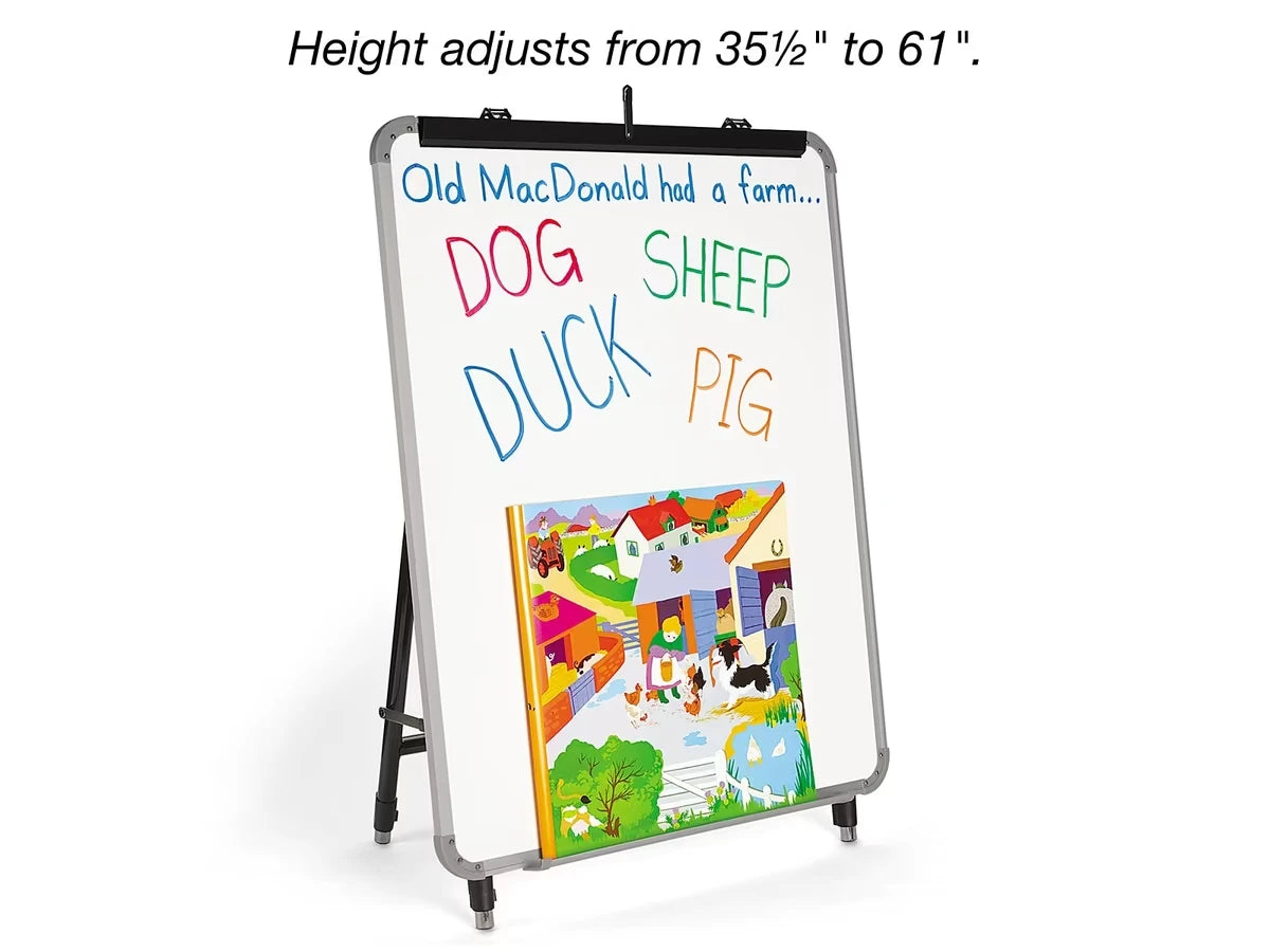 Magnetic Write & Wipe Adjustable Easel - US 9744