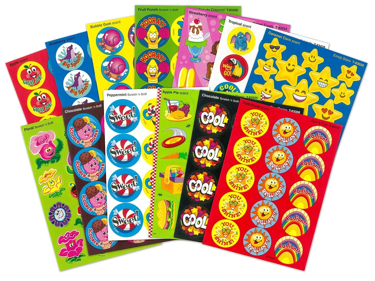 Sweet-Scented Motivational Stickers - Variety Pack - US 6832