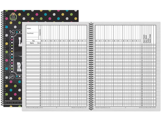 Chalkboard Brights Lesson Plan & Record Book - US 1002