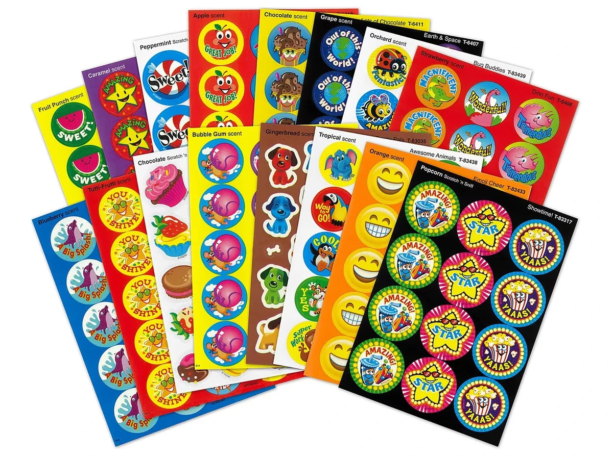 Kid’s Choice Scented Motivational Stickers - Variety Pack - US 5255
