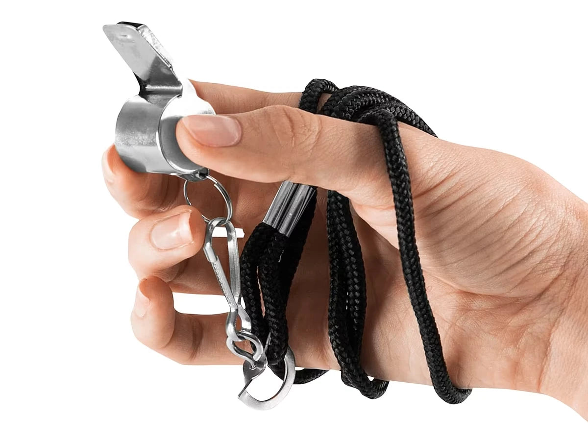 Metal Whistle & Lanyard - US 1185