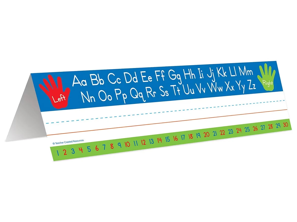 Alphabet Tented Reference Nameplates - Pre K-K - US 9710