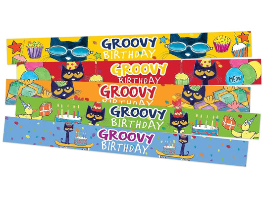 Pete the Cat® Birthday Slap Bracelets - US 9361