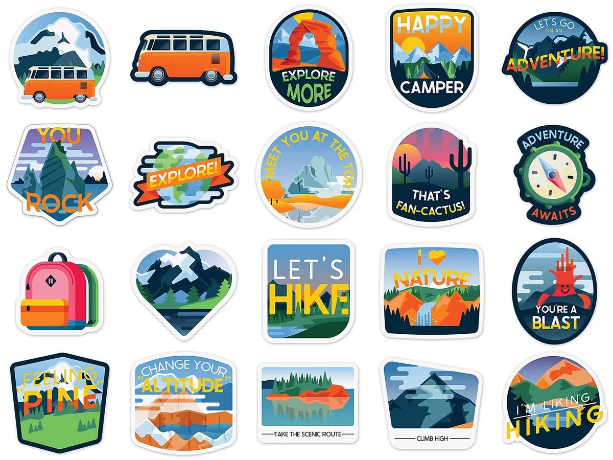 Adventure Vinyl Stickers - US 3013