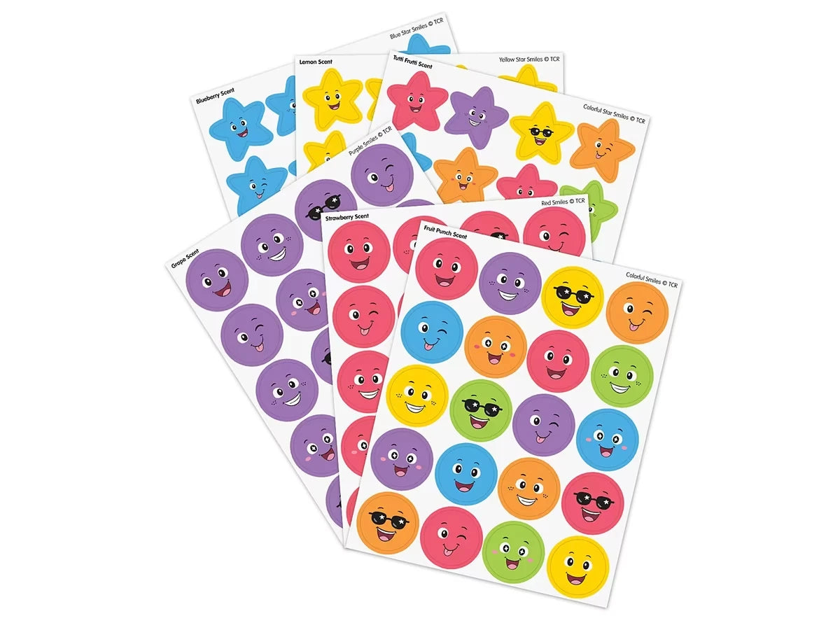 Smiles and Stars Scented Stickers - Variety Pack - US 6401