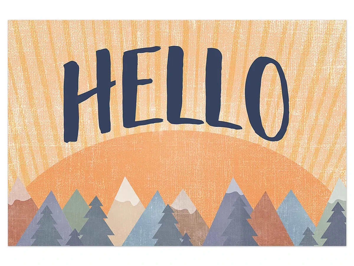 Moving Mountains Hello Postcards - US 4348