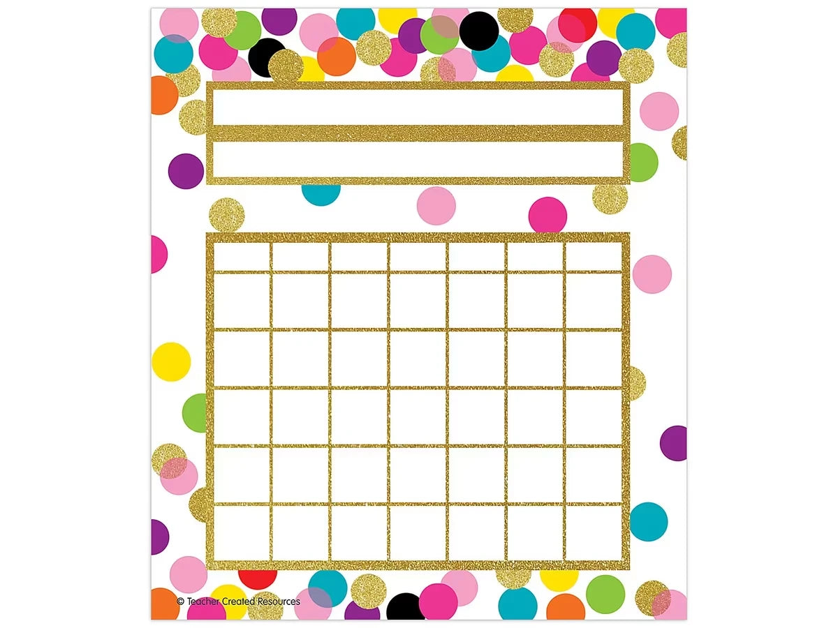 Confetti Mini Incentive Charts - US 2422