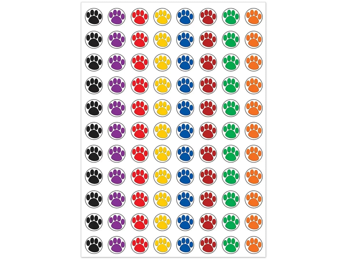 Paw Print Mini Stickers - US 6273
