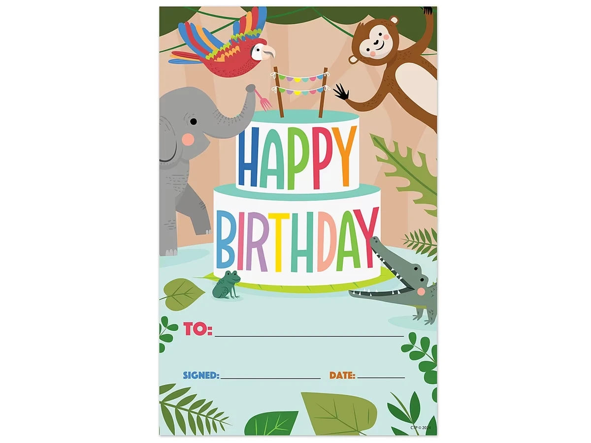 Jungle Friends Birthday Certificates - US 2520