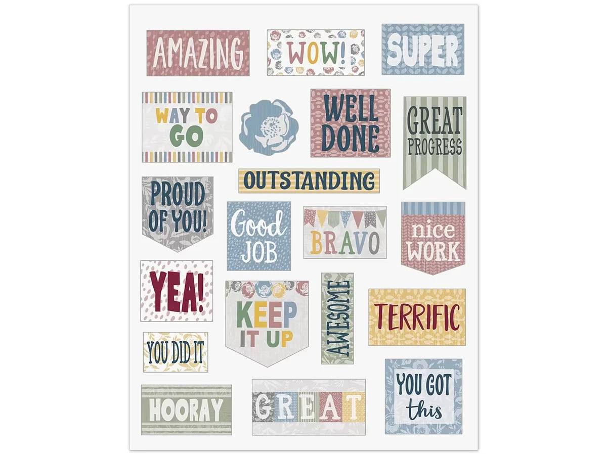 Classroom Cottage Motivational Stickers - US 9596