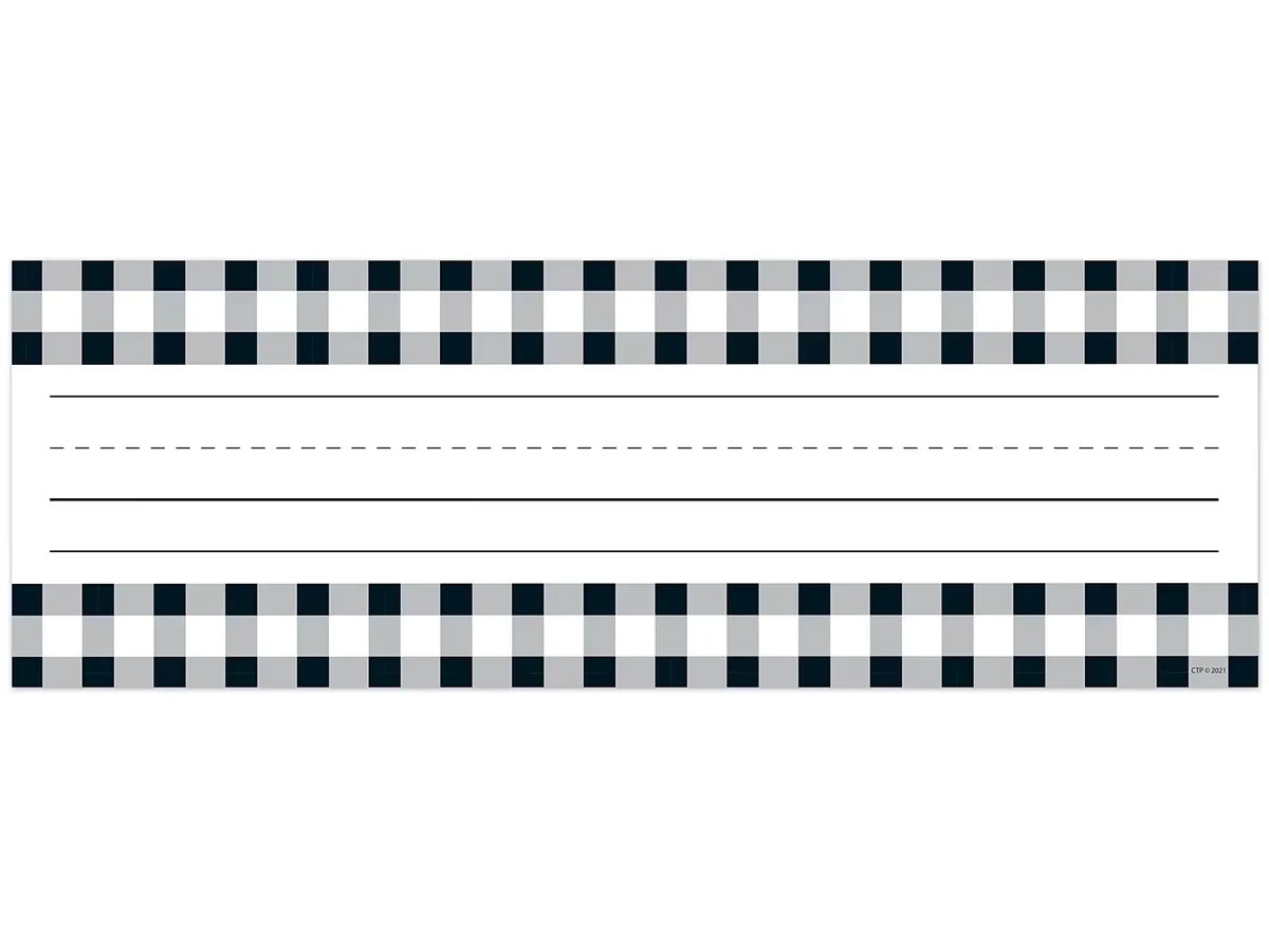 Black & White Buffalo Checkered Nameplates - US 2909
